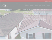 Tablet Screenshot of amishcountryroofing.com